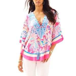 Lilly Pulitzer Silk Caftan Top